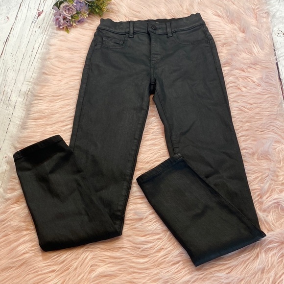 DL1961 Florence Skinny Mid Rise Instasculpt Ankle Black Jeans sz 25 - Picture 1 of 11